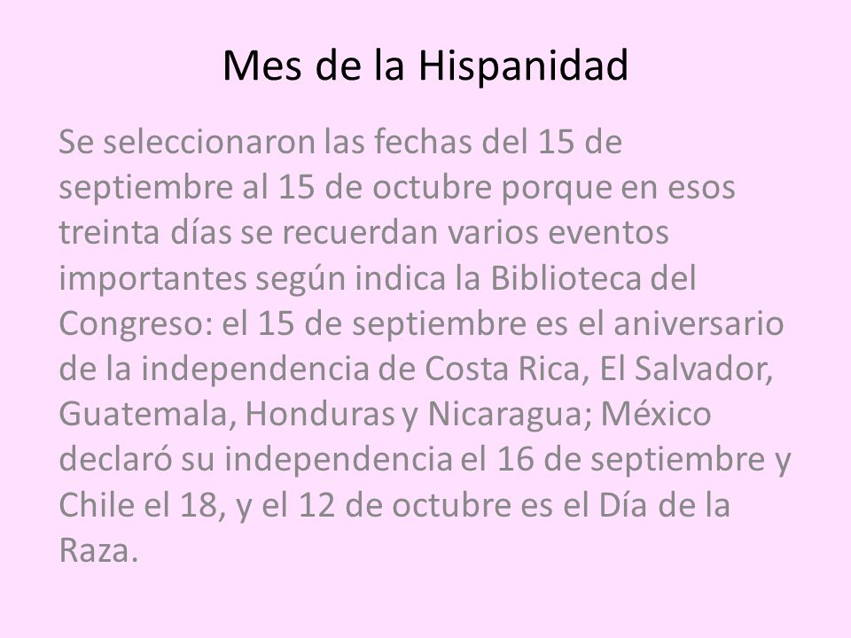 Mes de la Hispanidad