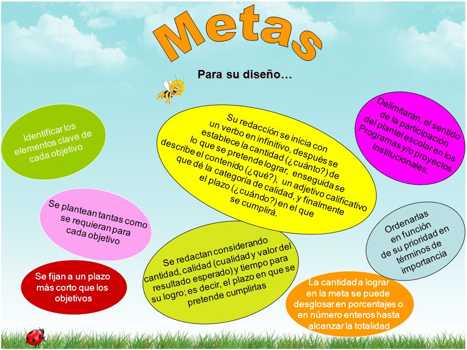 Metas Para su diseño… Delimitarán, el sentido de la participación