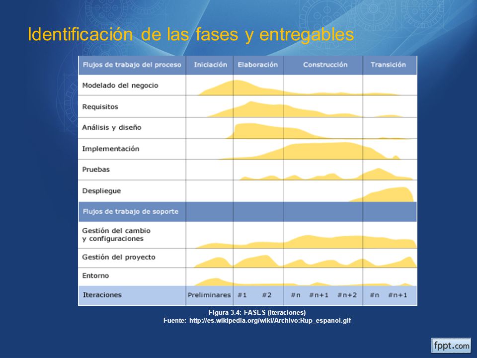 Identificación de las fases y entregables