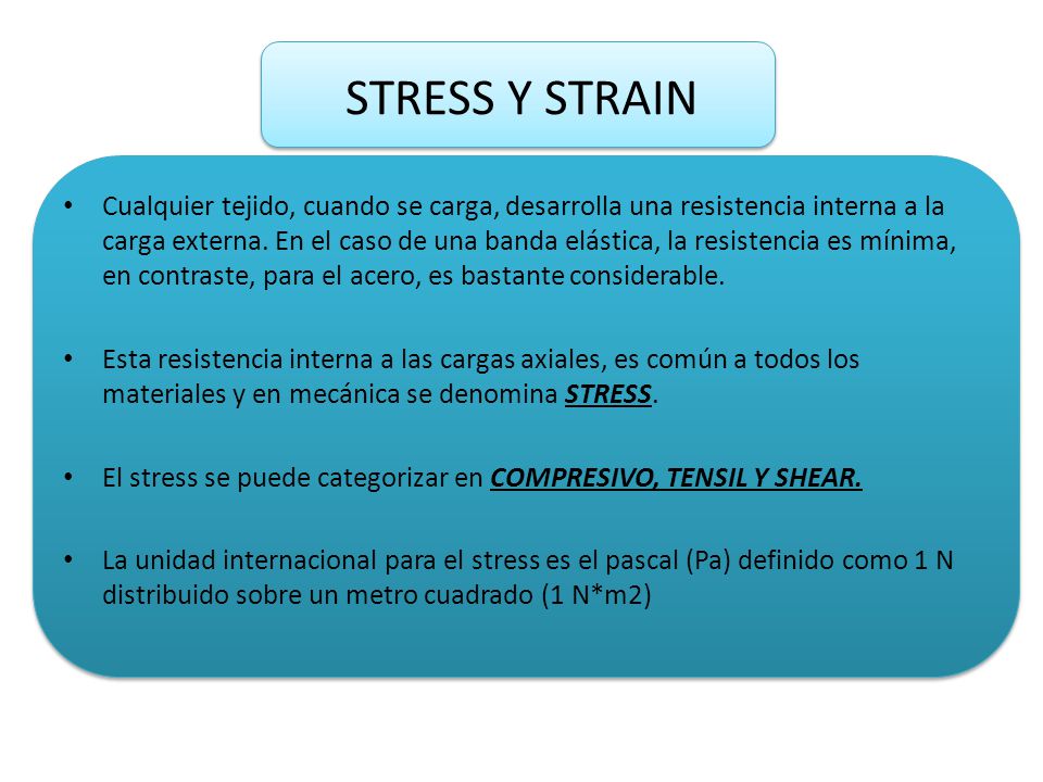 STRESS Y STRAIN