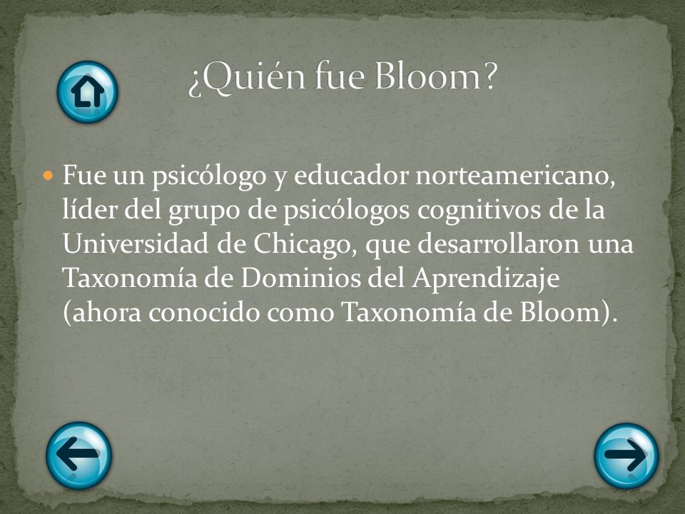 ¿Quién fue Bloom