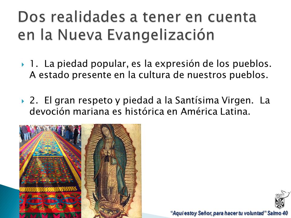 Dos realidades a tener en cuenta en la Nueva Evangelización