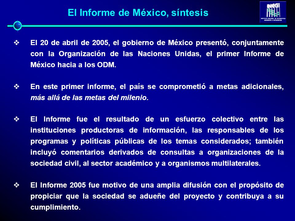 El Informe de México, síntesis