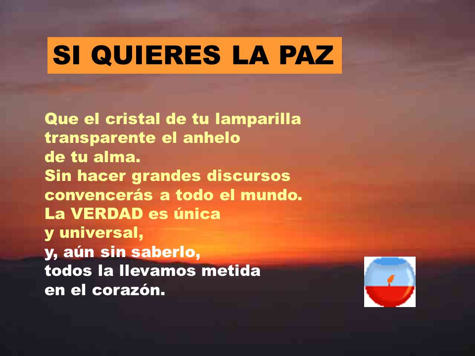 SI QUIERES LA PAZ Que el cristal de tu lamparilla