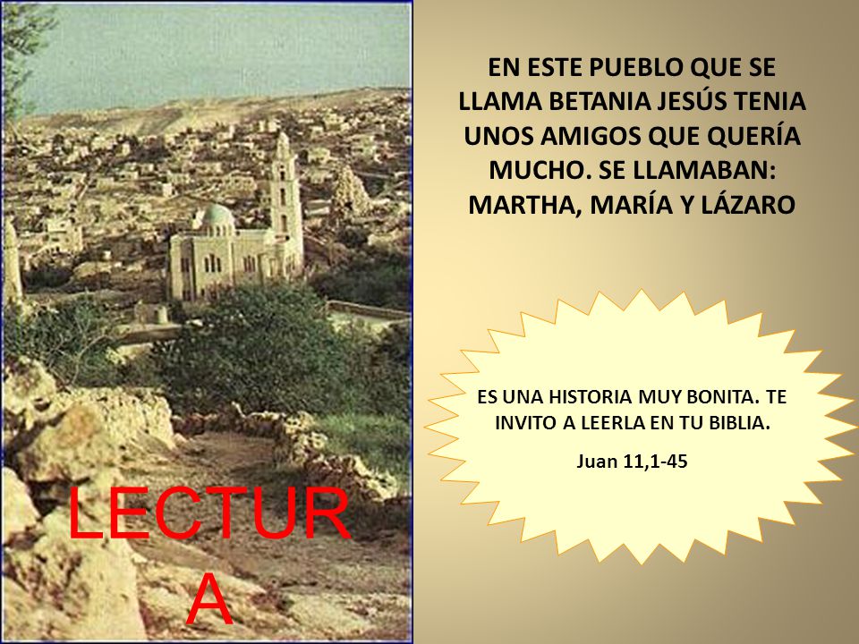ES UNA HISTORIA MUY BONITA. TE INVITO A LEERLA EN TU BIBLIA.