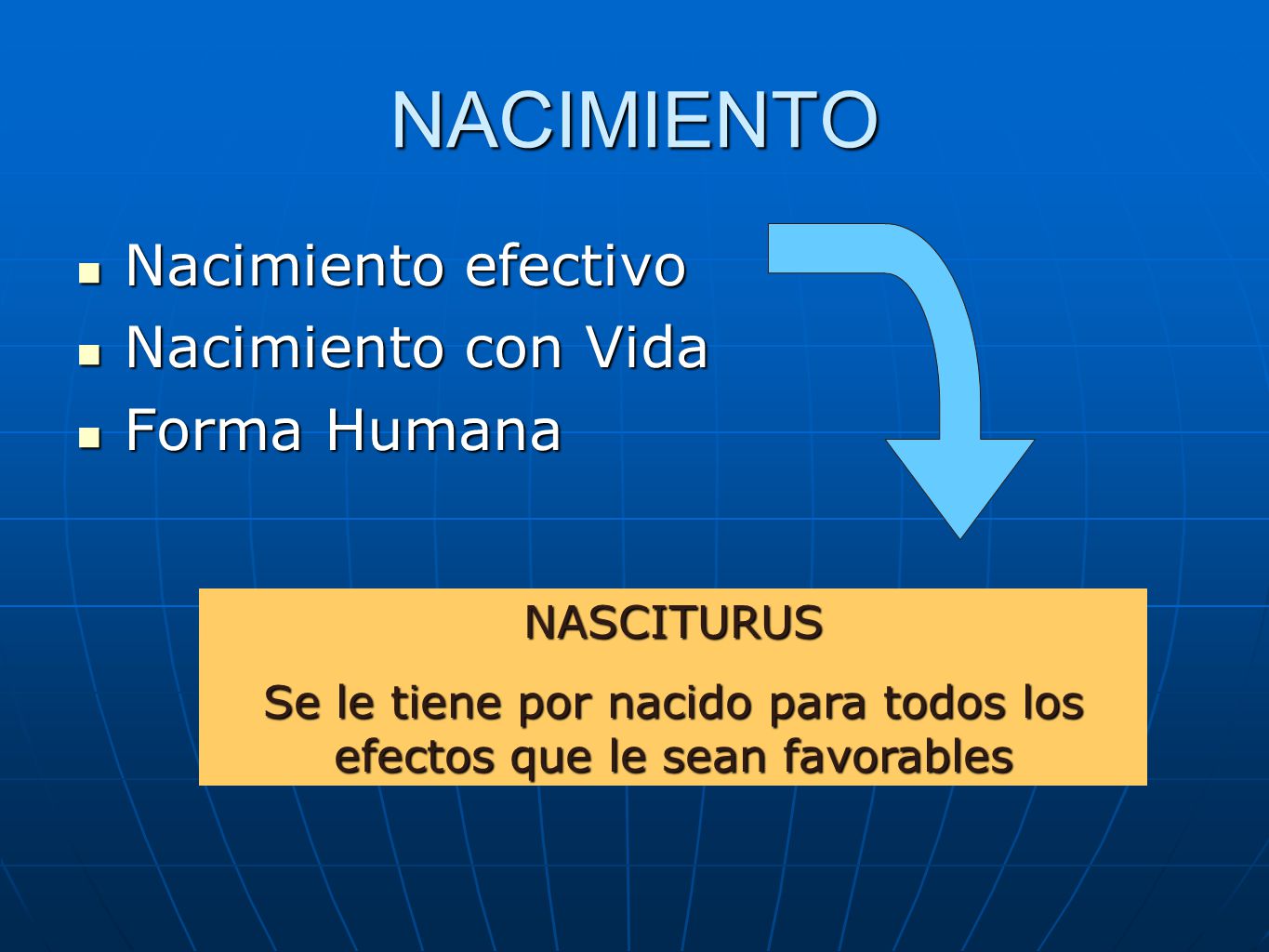 Se le tiene por nacido para todos los efectos que le sean favorables