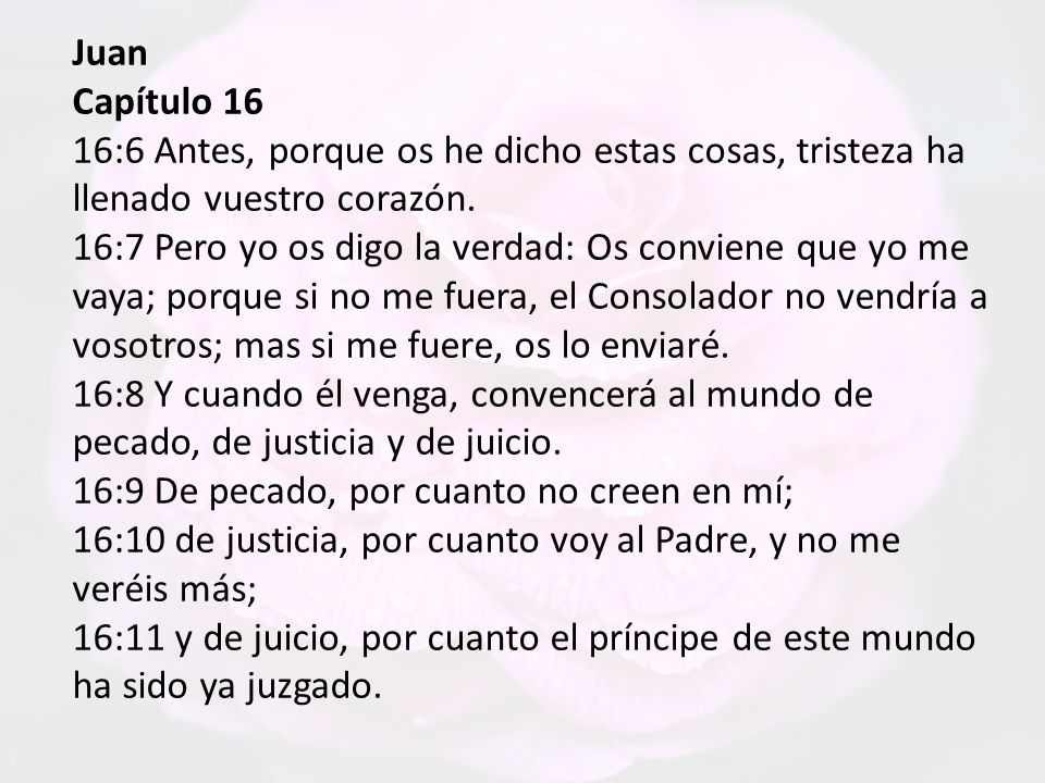 Juan Capítulo 16.