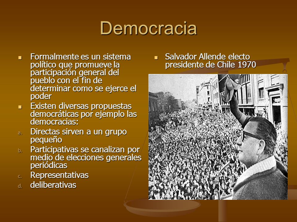 Democracia Formalmente es un sistema político que promueve la participación general del pueblo con el fin de determinar como se ejerce el poder.