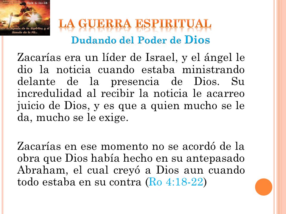Dudando del Poder de Dios