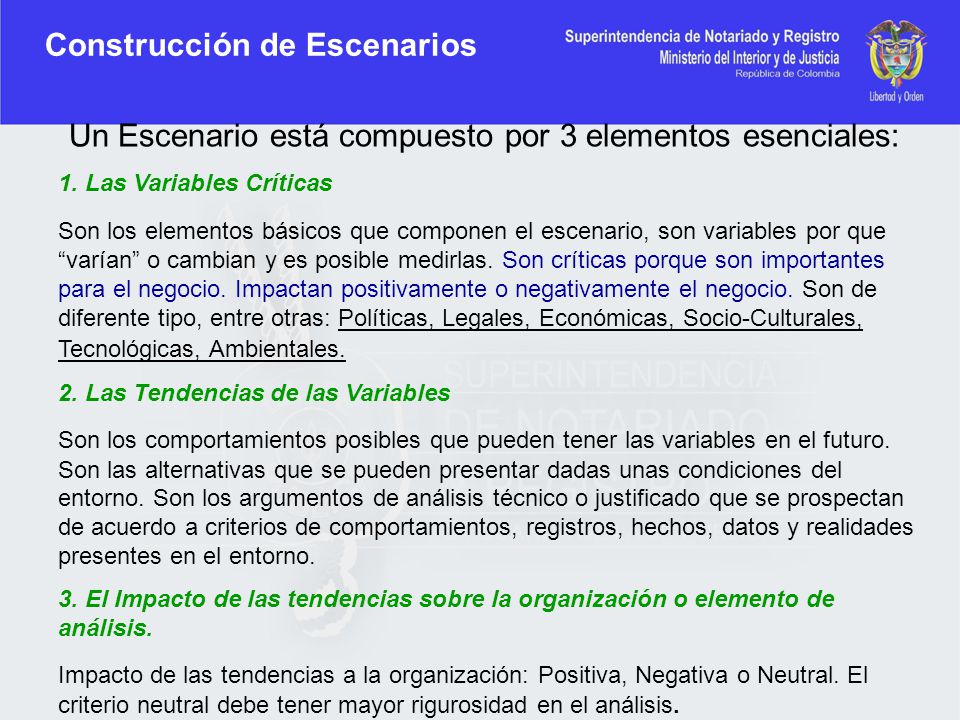 Construcción de Escenarios