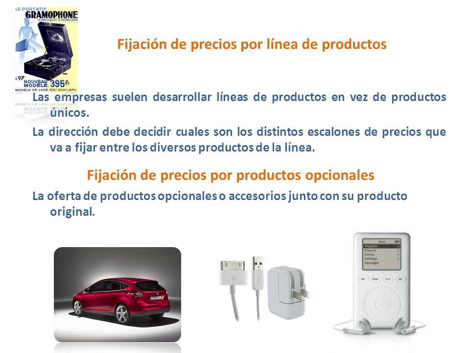 Fijación de precios por línea de productos