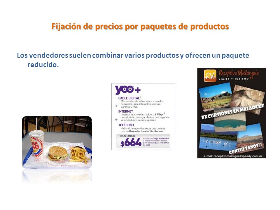 Fijación de precios por paquetes de productos