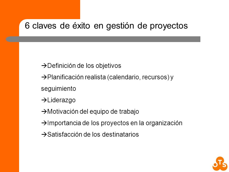 6 claves de éxito en gestión de proyectos