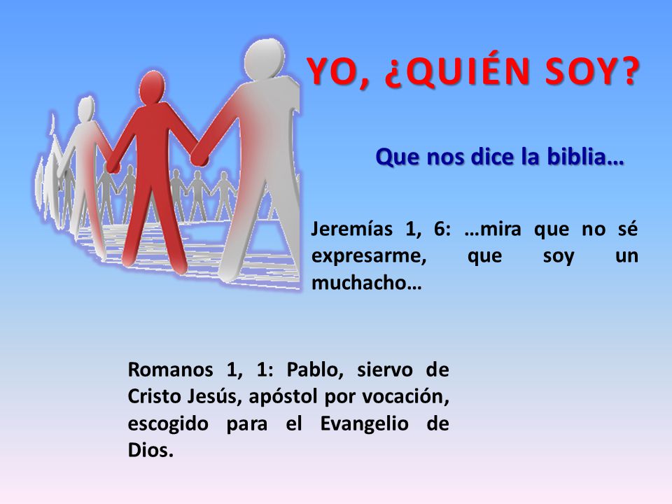 YO, ¿QUIÉN SOY Que nos dice la biblia…
