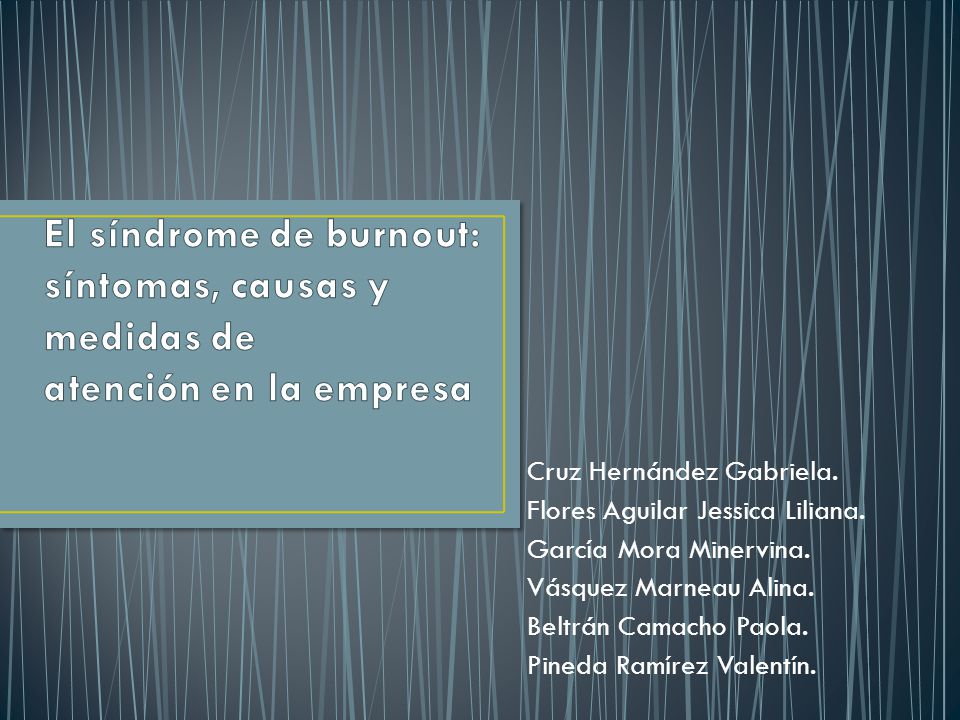 El síndrome de burnout: síntomas, causas y medidas de atención en la empresa