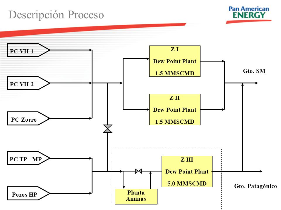Descripción Proceso PC VH 1 Z I Gto. SM PC VH 2 Z II 1.5 MMSCMD