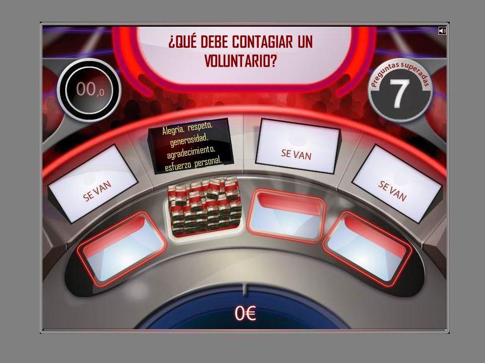 ¿QUÉ DEBE CONTAGIAR UN VOLUNTARIO
