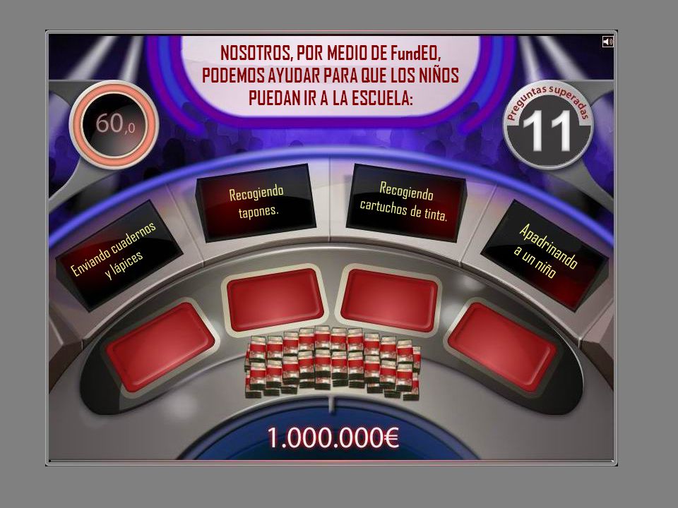 NOSOTROS, POR MEDIO DE FundEO, PODEMOS AYUDAR PARA QUE LOS NIÑOS PUEDAN IR A LA ESCUELA: