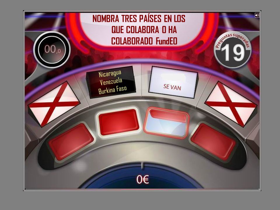 NOMBRA TRES PAÍSES EN LOS QUE COLABORA O HA COLABORADO FundEO