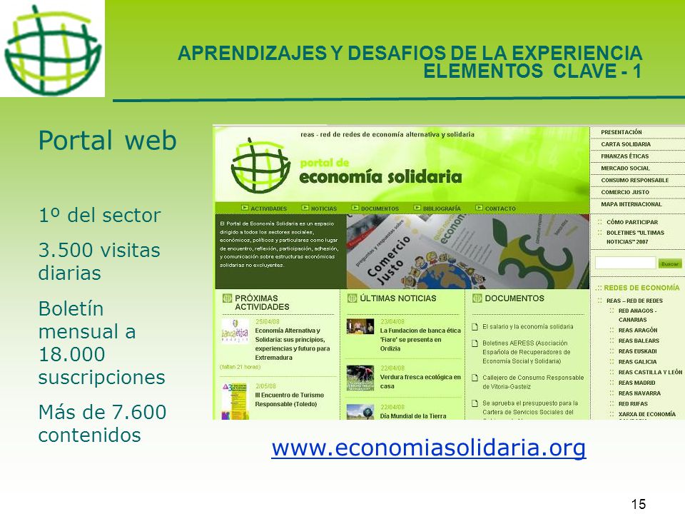 APRENDIZAJES Y DESAFIOS DE LA EXPERIENCIA ELEMENTOS CLAVE - 1