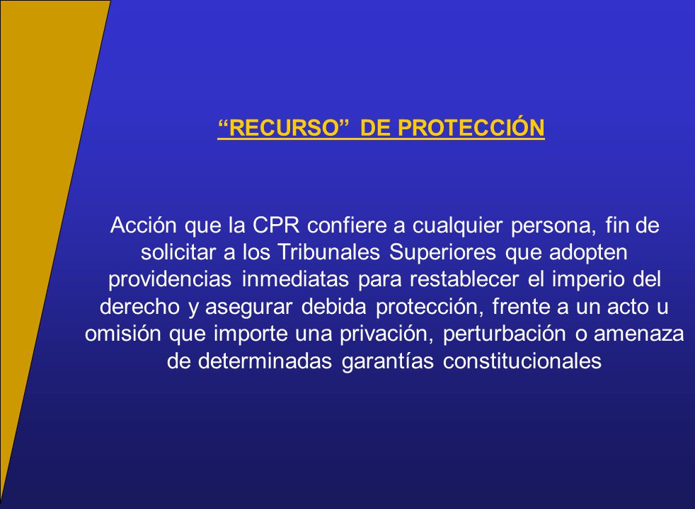 RECURSO DE PROTECCIÓN