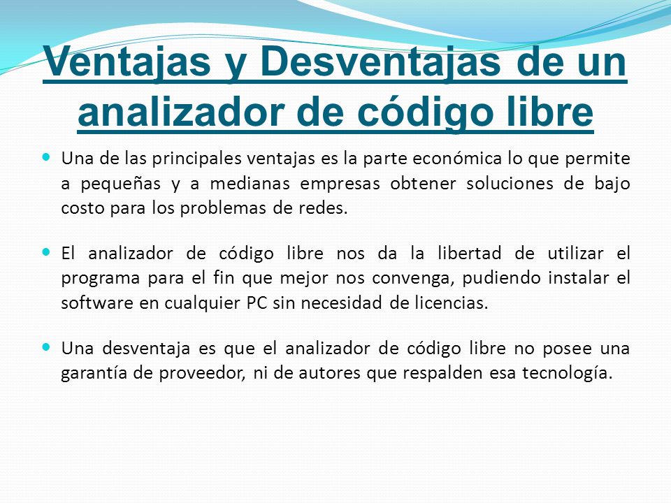 Ventajas y Desventajas de un analizador de código libre