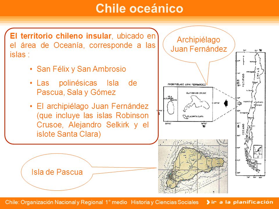 Chile oceánico Archipiélago. Juan Fernández. El territorio chileno insular, ubicado en el área de Oceanía, corresponde a las islas :