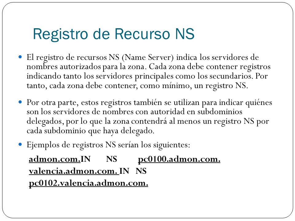 Registro de Recurso NS