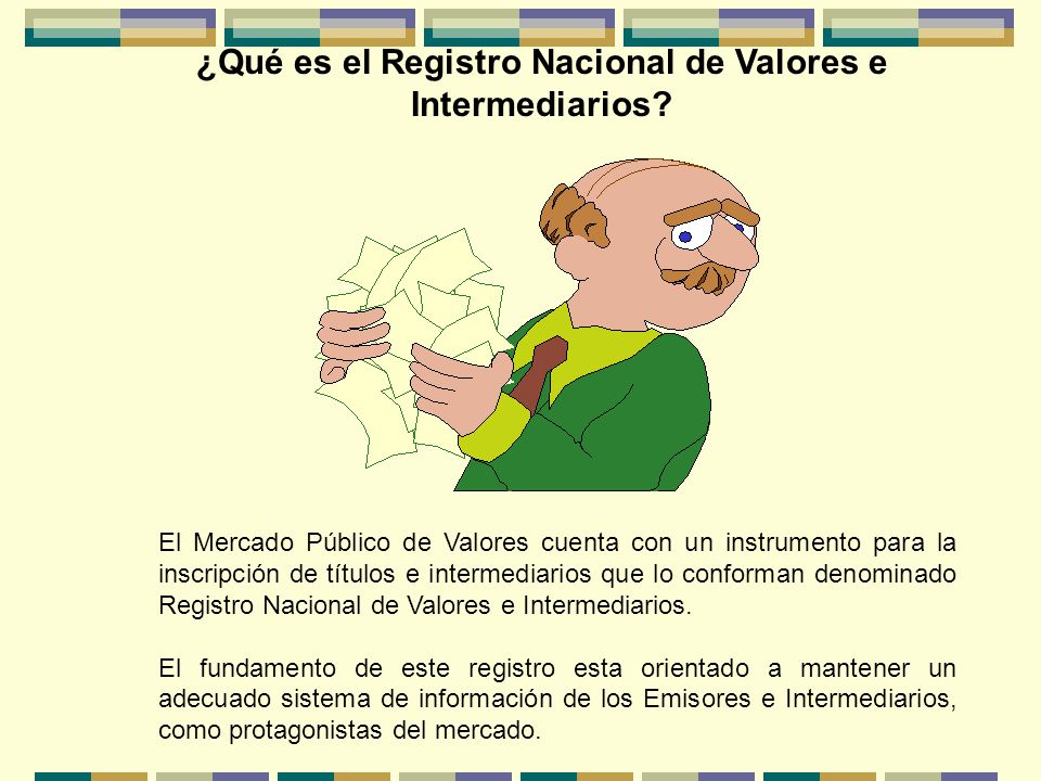 ¿Qué es el Registro Nacional de Valores e Intermediarios