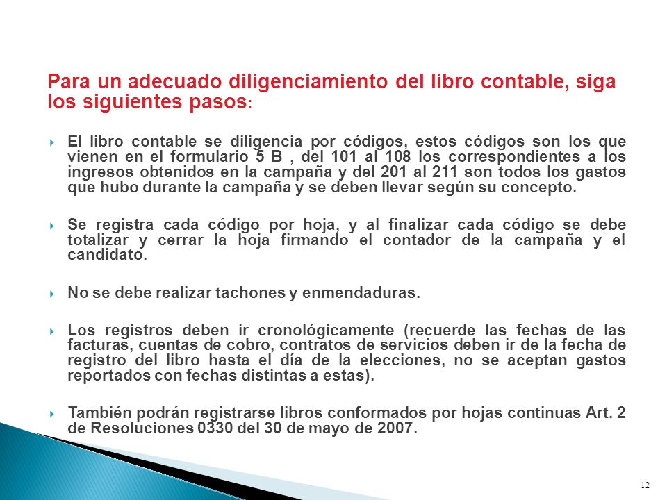 JHAVH McGREGOR Para un adecuado diligenciamiento del libro contable, siga los siguientes pasos: