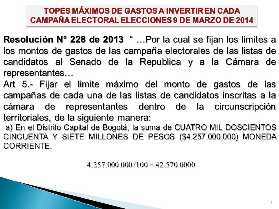 JHAVH McGREGOR TOPES MÁXIMOS DE GASTOS A INVERTIR EN CADA CAMPAÑA ELECTORAL ELECCIONES 9 DE MARZO DE