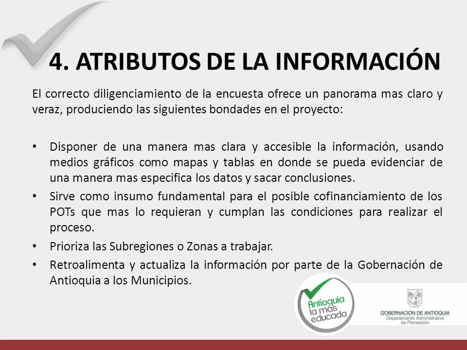 4. ATRIBUTOS DE LA INFORMACIÓN