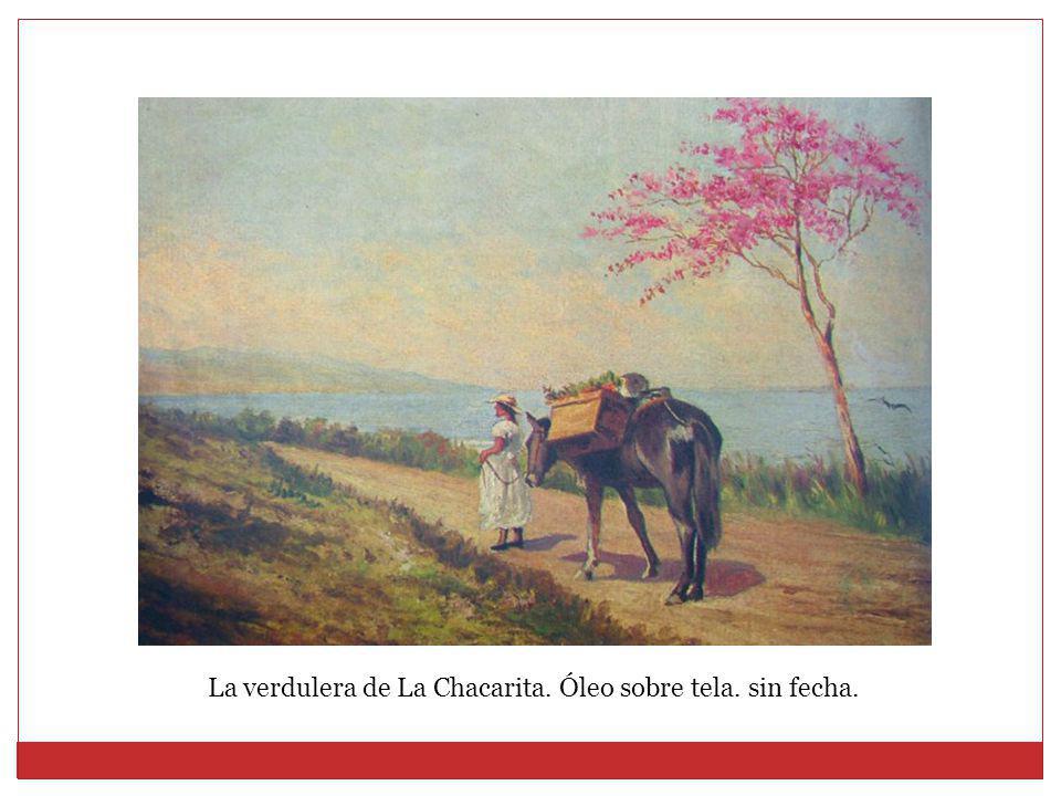 La verdulera de La Chacarita. Óleo sobre tela. sin fecha.