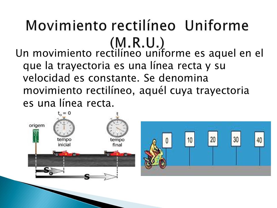 Movimiento rectilíneo Uniforme (M.R.U.) - ppt video online descargar