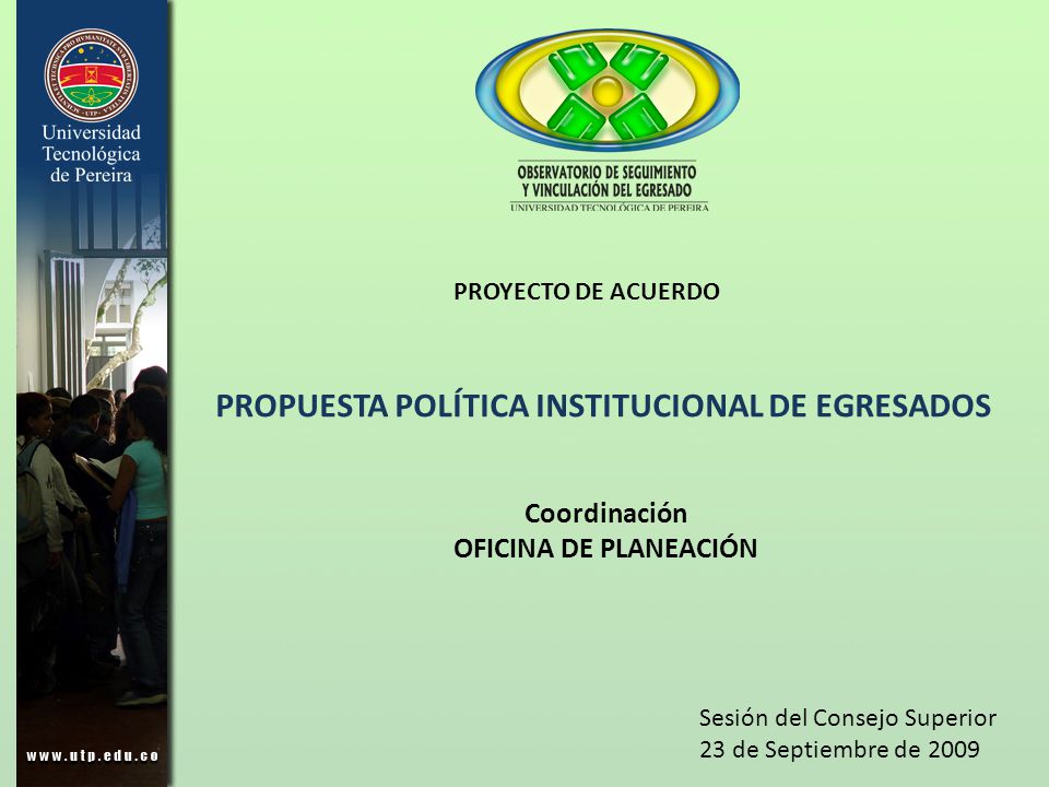 PROPUESTA POLÍTICA INSTITUCIONAL DE EGRESADOS