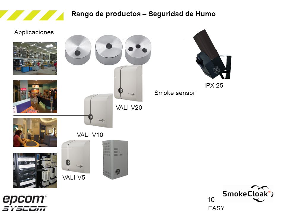 Rango de productos – Seguridad de Humo