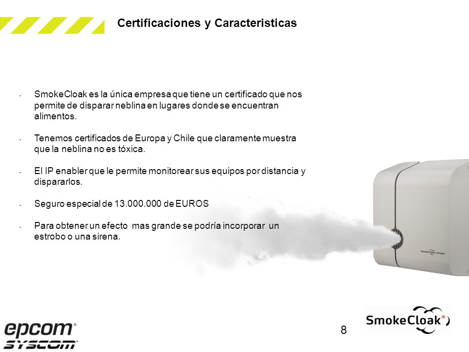 Certificaciones y Caracteristicas