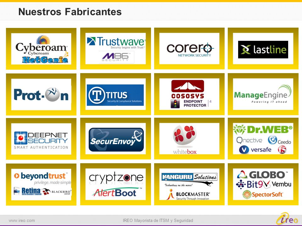 Nuestros Fabricantes