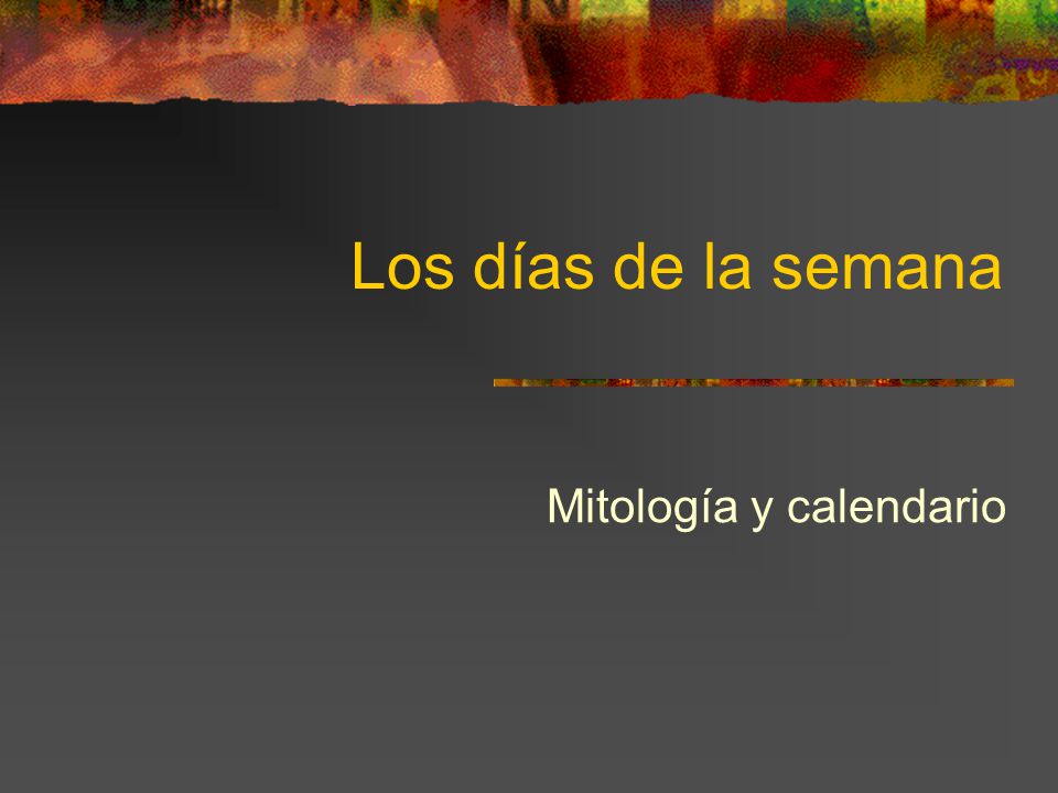 Mitología y calendario