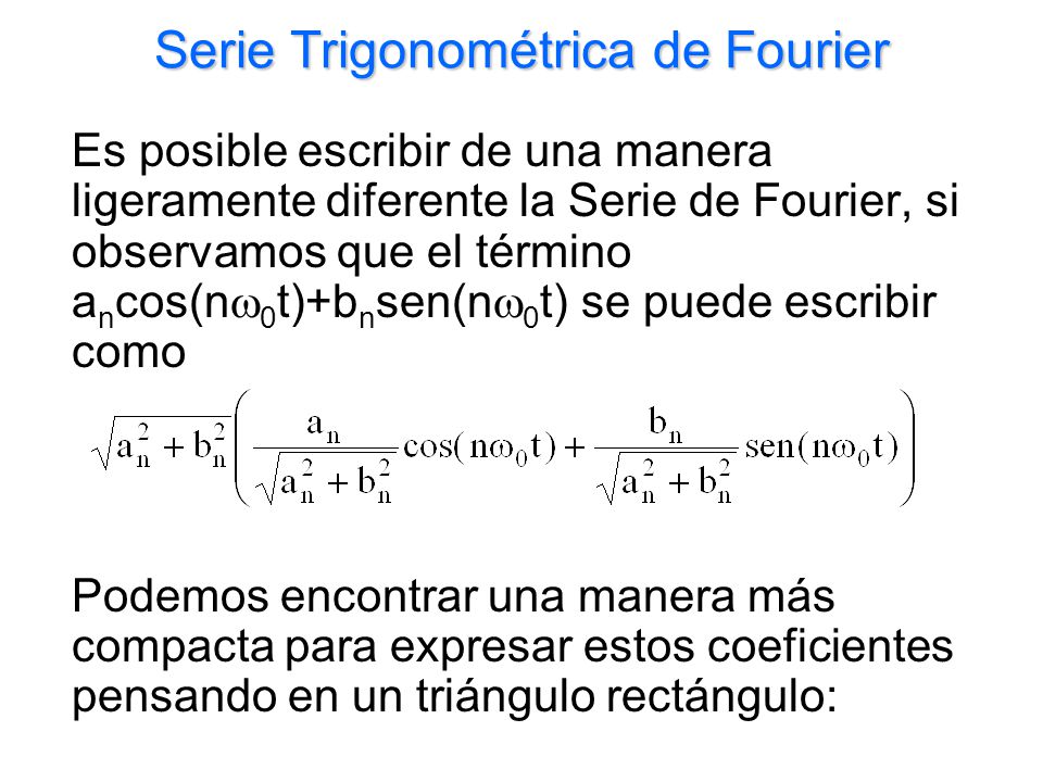 Serie Trigonométrica de Fourier