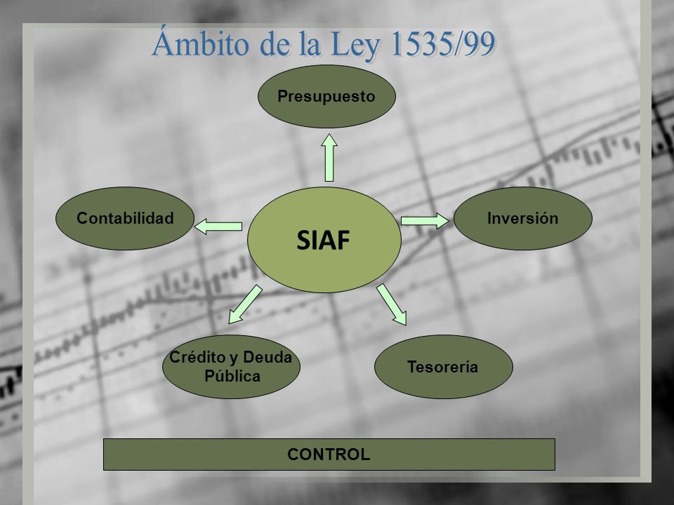 Ámbito de la Ley 1535/99 SIAF CONTROL Presupuesto Contabilidad