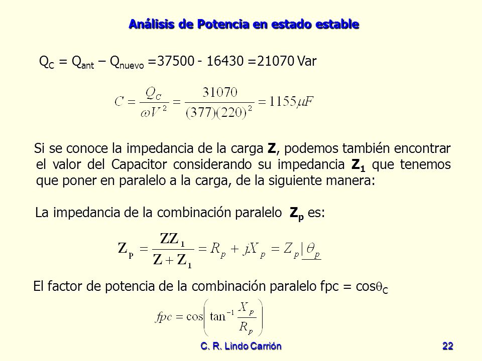 QC = Qant – Qnuevo = =21070 Var