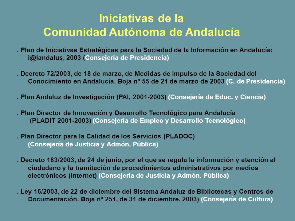 Comunidad Autónoma de Andalucía