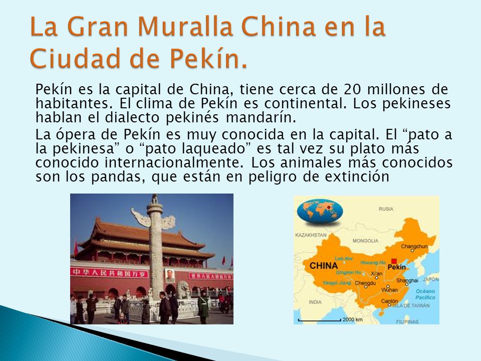 La Gran Muralla China en la Ciudad de Pekín.