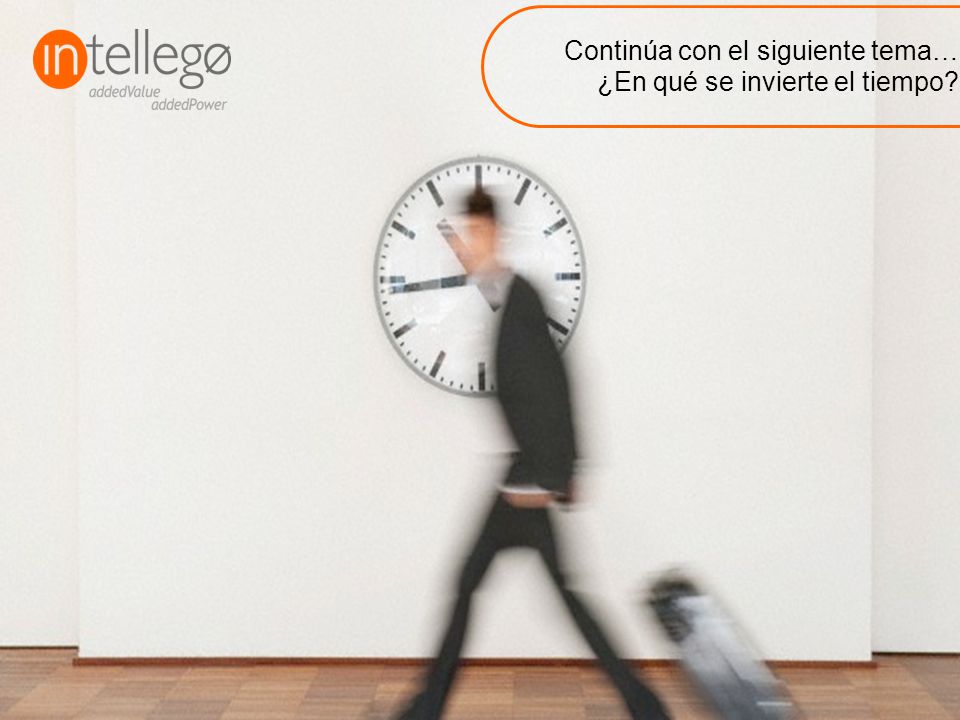Continúa con el siguiente tema… ¿En qué se invierte el tiempo