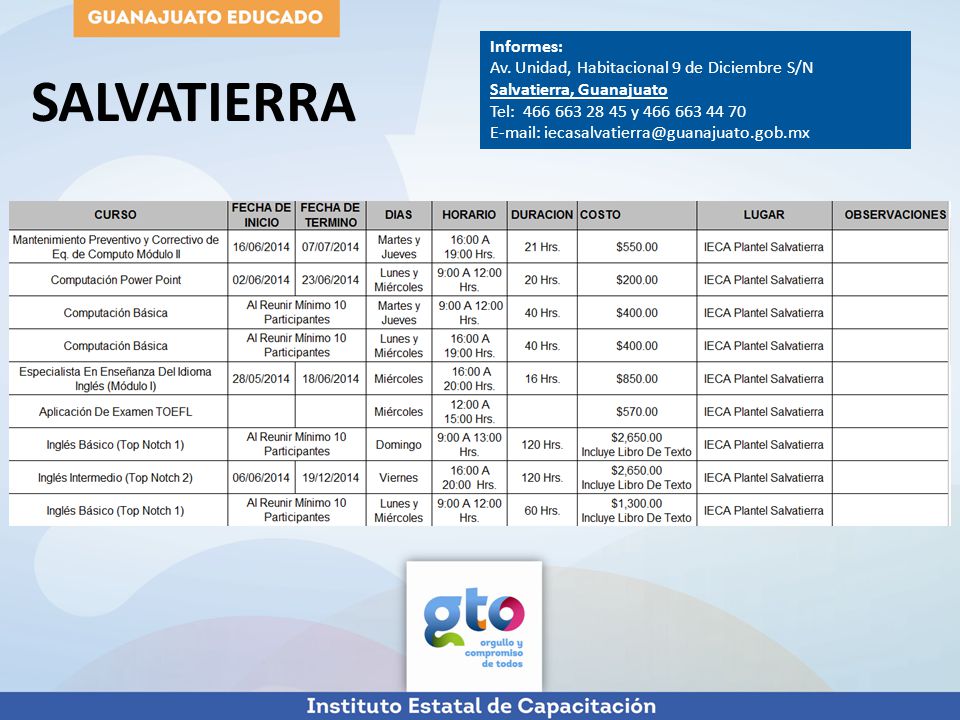 SALVATIERRA Informes: Av. Unidad, Habitacional 9 de Diciembre S/N