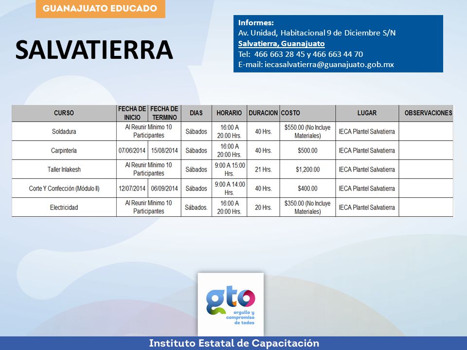 SALVATIERRA Informes: Av. Unidad, Habitacional 9 de Diciembre S/N