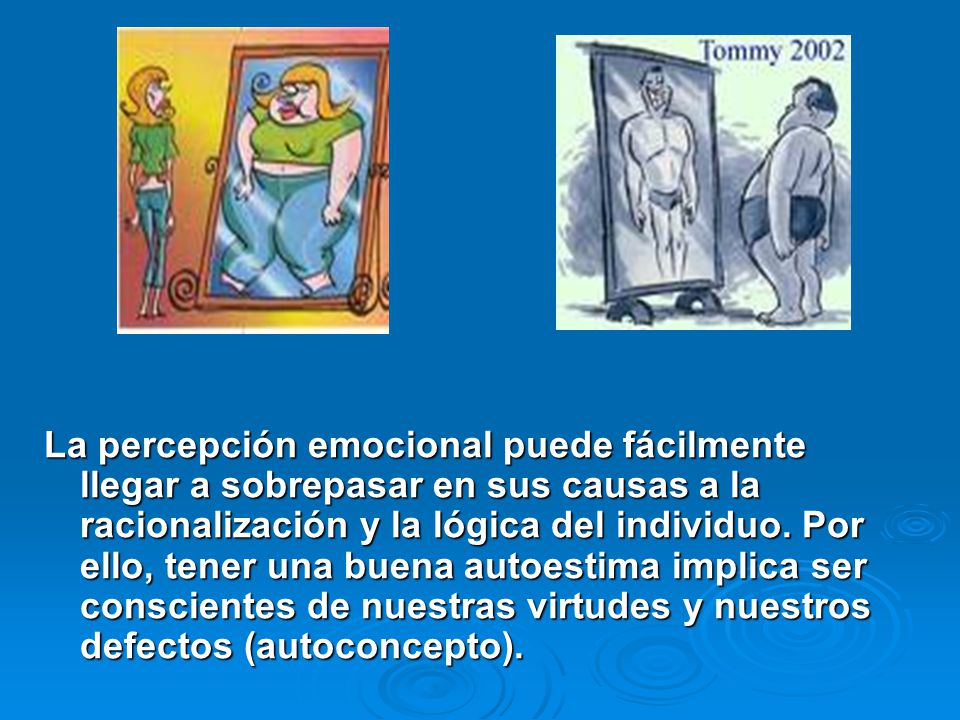 La percepción emocional puede fácilmente llegar a sobrepasar en sus causas a la racionalización y la lógica del individuo.