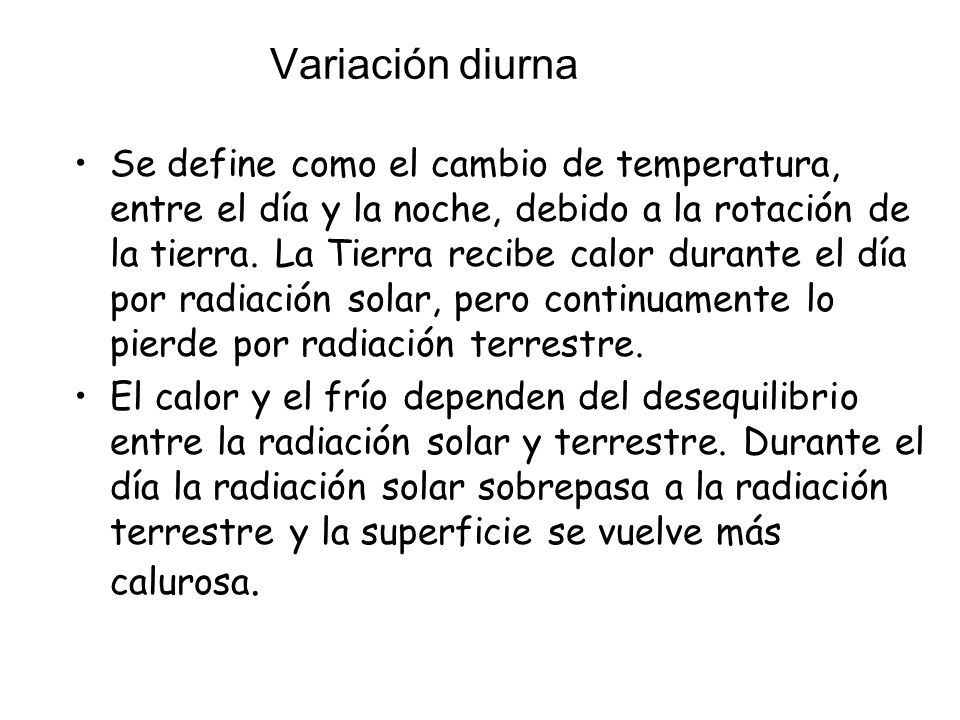 Variación diurna