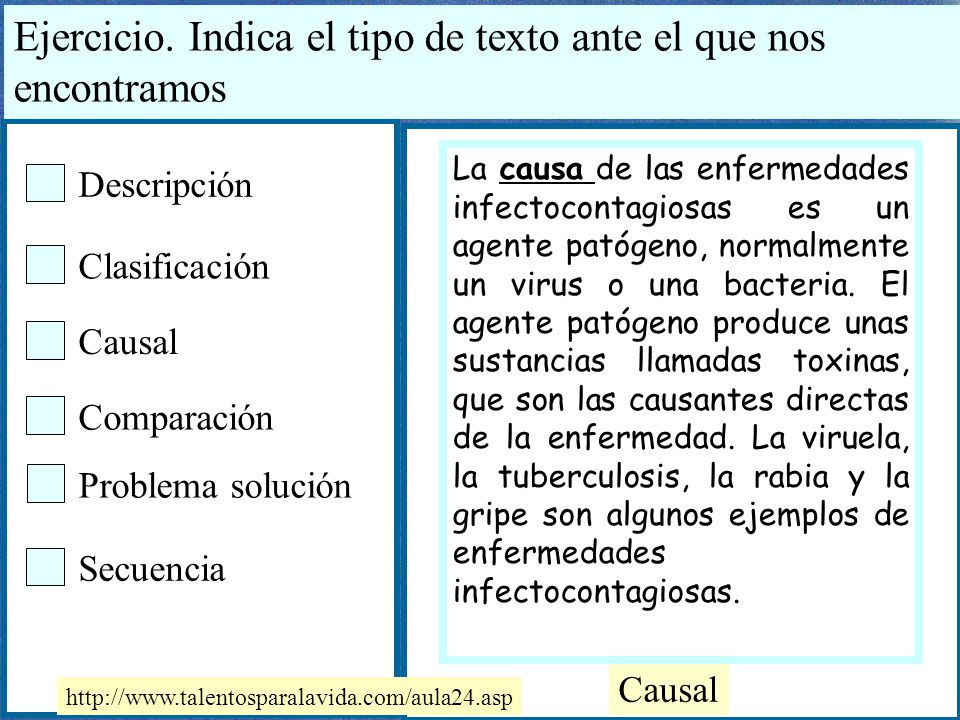 Ejercicio. Indica el tipo de texto ante el que nos encontramos